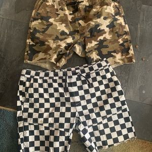 Two pairs of no boundaries shorts